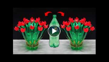Beautiful Flower from Sprite Bottle | Plastic bottle craft ideas | Ide Kreatif Botol Sprite Beautiful Flower from Sprite Bottle | Plastic bottle craft ideas | Ide Kreatif Botol Sprite
