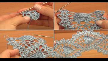 Pineapple Fish Stitch Lace Tutorial Pineapple Fish Stitch Lace Tutorial