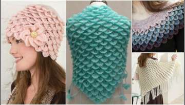 Krokodil Knit Shawl Collar And Beren done with Models... Krokodil Knit Shawl Collar And Beren done with Models...