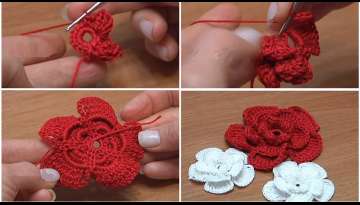 Crochet Rose Flower Crochet Rose Flower
