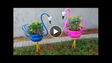 Unique Garden - Recycle Plastic Bottle into Amazing Flower Pots For Colorful Garden
