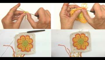 Somalian Flower Square Tutorial