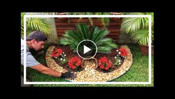Elegant Red Flower Bed / Garden Ideas. Elegant Red Flower Bed / Garden Ideas.