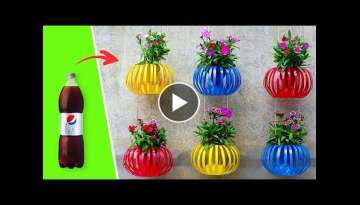 Recycle Plastic Bottles Into Hanging Lantern Flower Pots for Old Walls