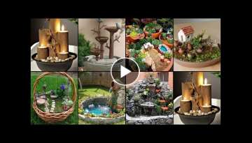 Garden Decorations | Home Decor Ideas | Tabletop Water Fountain Design Outdoor Fountain | Rockery