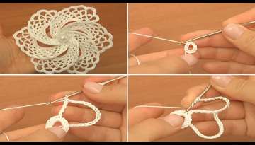 Crochet Petal Flower