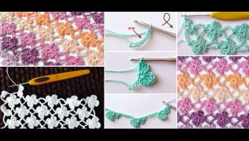 Crochet Flower Stitch Pattern Crochet Flower Stitch Pattern